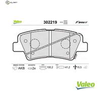 VALEO 302219 Brake pad set