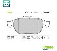 VALEO 302221 Brake pad set