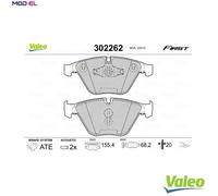 VALEO 302262 Brake pad set