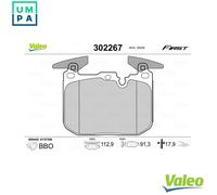 VALEO 302267 Brake pad set