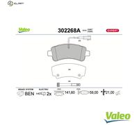BRAKE PAD SET DISC BRAKE 302268A FOR PEUGEOT BOXER/Platform/Chassis/Van/Bus 2.2L