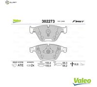 BRAKE PAD SET DISC BRAKE 302273 FOR BMW N52B25BF/B/AF/A 2.5L 6cyl 5 F10