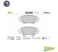 VALEO 302288 Brake pad set