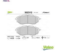 VALEO 302312 Brake pad set