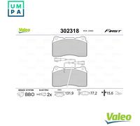 VALEO 302318 Brake pad set