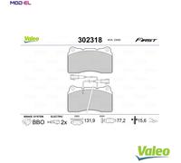 VALEO 302318 Brake pad set