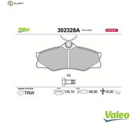 VALEO 302328A Brake pad set