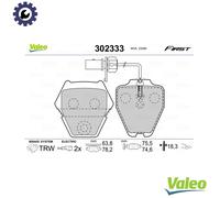 VALEO 302333 Brake pad set