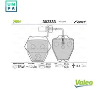VALEO 302333 Brake pad set