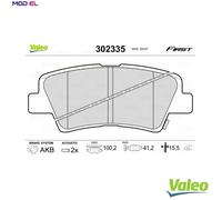 VALEO 302335 Brake pad set
