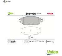 VALEO 302402A Brake pad set
