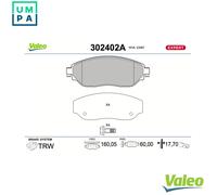 VALEO 302402A Brake pad set