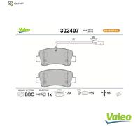 VALEO 302407 Brake pad set