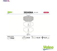 Fits VALEO 302456A BRAKE PADS EXPERT ⭐UK Stock⭐
