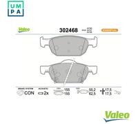 VALEO 302468 Brake pad set