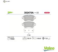 VALEO 302470A Brake pad set