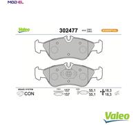 VALEO 302477 Brake pad set