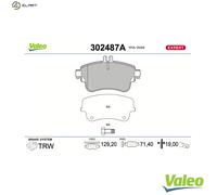 BRAKE PAD SET DISC BRAKE 302487A FOR MERCEDES-BENZ B-CLASS/Sports/Tourer 1.8L