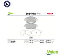VALEO 302491A Brake pad set