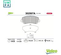 BRAKE PAD SET DISC BRAKE 302507A FOR MAZDA PY-Y8/ZA/VPS 2.5L PEYK/PE-VPS 2.0L