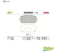 VALEO FRONT DISC BRAKE BRAKE PAD SET 302550A FOR MERCEDES-BENZ