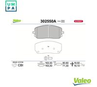 VALEO FRONT DISC BRAKE BRAKE PAD SET 302550A FOR MERCEDES-BENZ
