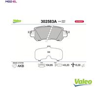 BRAKE PAD SET DISC BRAKE 302583A FOR MAZDA PYY1 2.5L P5X9/P5Z7/P5ZE/P5Y5 1.5L