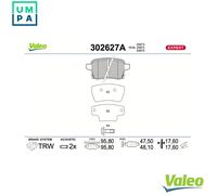 BRAKE PAD SET DISC BRAKE 302627A FOR FIAT 552 82 151 1.0L 3cyl TIPO 1.2L 4cyl