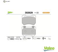 VALEO 302629 Brake pad set