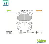 VALEO 302642 Brake pad set