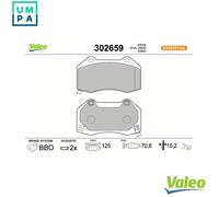 BRAKE PAD SET DISC BRAKE 302659 FOR OPEL CORSA/Hatchback/Van A 10 XEP 1.0L 3cyl