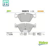 VALEO 302672 Brake pad set