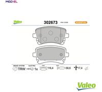 BRAKE PAD SET DISC BRAKE 302673 FOR VW CALIFORNIA/T5/Camper/T6 TRANSPORTER/Bus