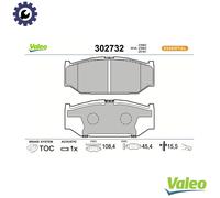 VALEO 302732 Brake pad set