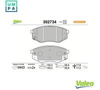 VALEO 302734 Brake pad set
