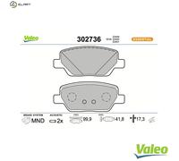BRAKE PAD SET DISC BRAKE 302736 FOR FIAT 552 82 151 1.0L 3cyl TIPO 1.2L 4cyl