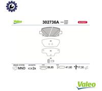 BRAKE PAD SET DISC BRAKE 302736A FOR FIAT 552 82 151 1.0L 3cyl TIPO 1.2L 4cyl