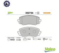 BRAKE PAD SET DISC BRAKE 302754 FOR HYUNDAI G4LA 1.2L 4cyl i20 I