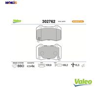 BRAKE PAD SET DISC BRAKE 302762 FOR CADILLAC DODGE JEEP GRAND/CHEROKEE/VAN/IV