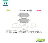 BRAKE PAD SET DISC BRAKE 302781A FOR FIAT ABARTH 552 82 151/46349385 1.0L 3cyl