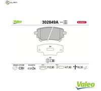 VALEO 302849A Brake pad set