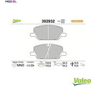 VALEO 302932 Brake pad set
