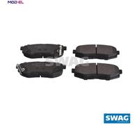 SWAG Autoteile Brake Pad Set 33 10 6362 - Rear Axle Disc Brake, fits TOYOTA SUBARU FA24D FA20D