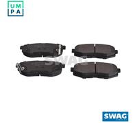 SWAG Autoteile Brake Pad Set 33 10 6362 - Rear Axle Disc Brake, fits TOYOTA SUBARU FA24D FA20D