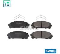 Brake pads Front Axle 33 10 6383 SWAG for TOYOTA LEXUS