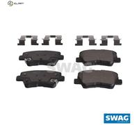 SWAG Autoteile Brake Pad Set 33 10 7172 - Rear Axle Disc Brake - for Hyundai, Kia, Ssangyong