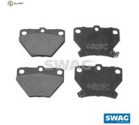 SWAG Autoteile Brake Pad Set 33 10 7341, Rear axle, fits Toyota Corolla/Yaris/Prius 99-08