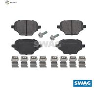 Brake pads Rear Axle 33 10 7475 SWAG for PEUGEOT OPEL CITROËN TOYOTA