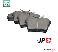 JP Group Brake Pad Set 4163700710 - Rear Axle - Fits Peugeot/Citroën 407, 607, C5 III