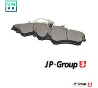 JP Group Brake Pad Set 4363600810 - Front Axle Disc Brakes - for Renault Koleos & Nissan Dualis